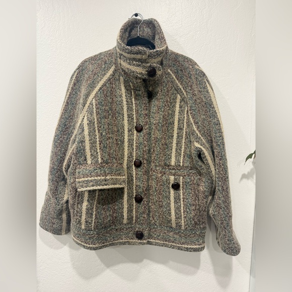 Sezane Leo Coat in Multicolor Stripes size FR 36, US 4 or Small - Picture 5 of 5